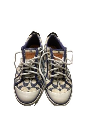 Coach Signature Canvas Barrett Low-Top Sneakers Runners Shoes 7.5